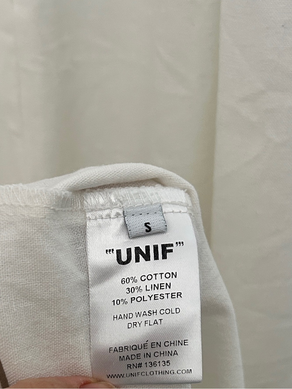 UNIF Moonflower off white lace linen blend midi dress small - Picture 8 of 8
